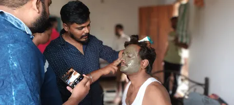 ಕಿರುಚಿತ್ರದ ಚಿತ್ರೀಕರಣವೊಂದರಲ್ಲಿ